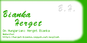 bianka herget business card